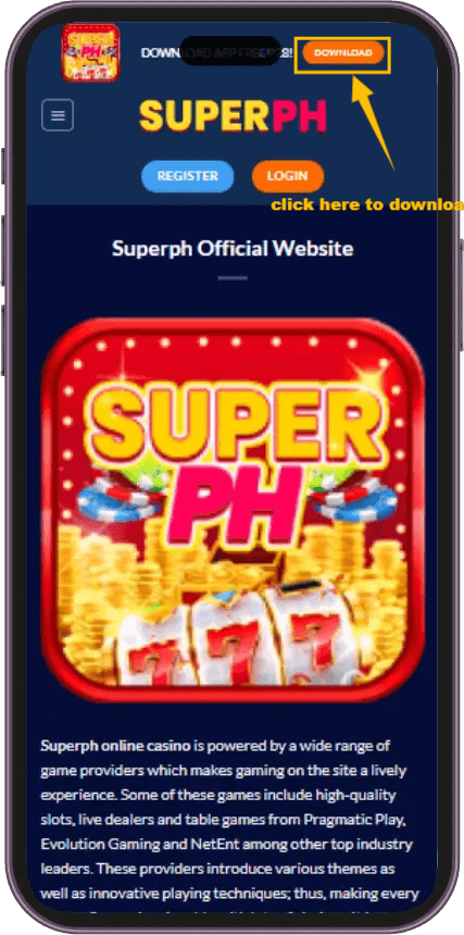 how to download superph app step 1